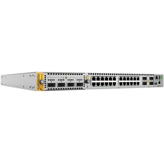 Allied Telesis AT-X950-28XTQM-B01 x950-28XTQm Layer 3 Switch, 24x 10 Gigabit Ethernet Network, 4x 100 Gigabit Ethernet Expansion Slot