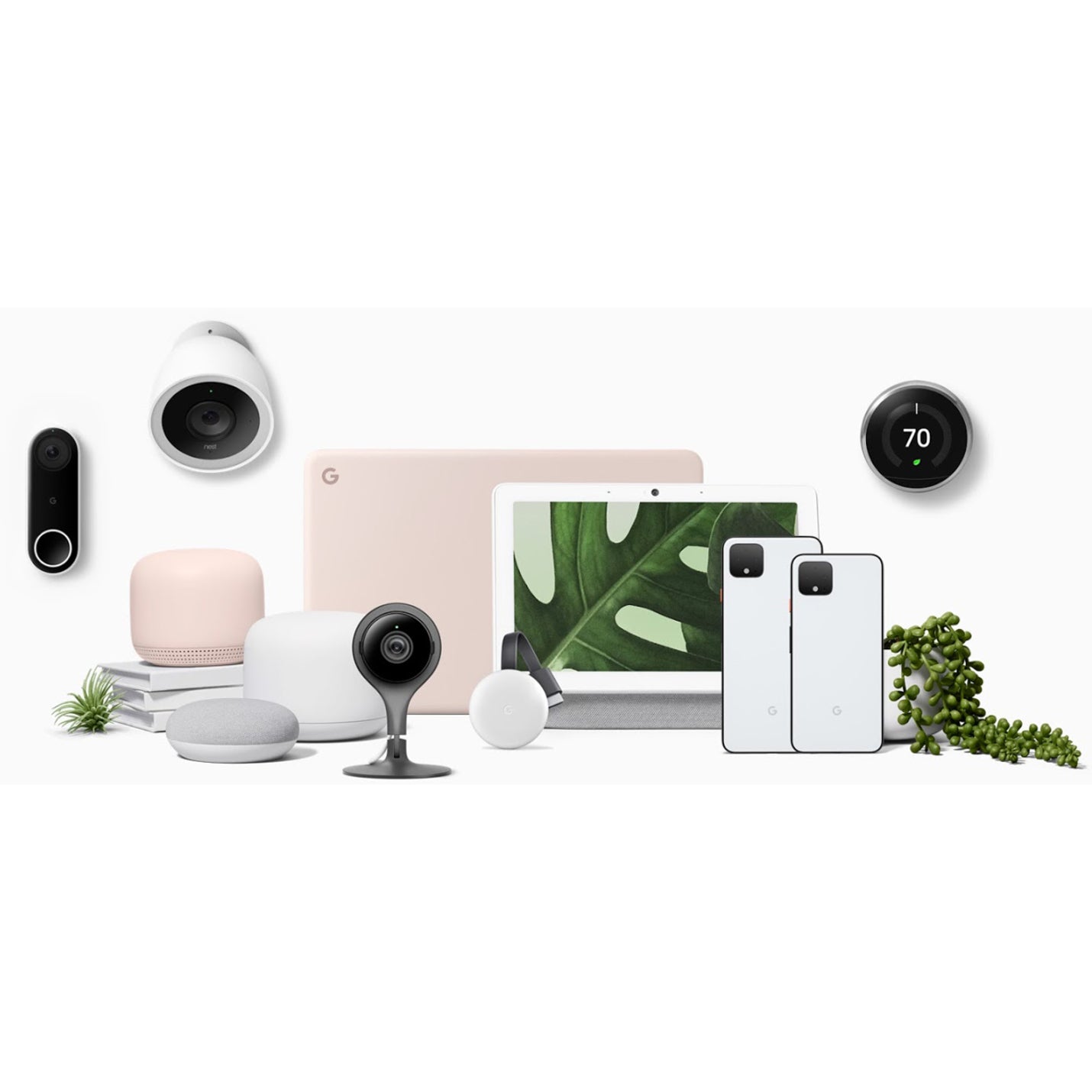 Collection of Google Nest and smart home devices including Wifi router-alternate-image10