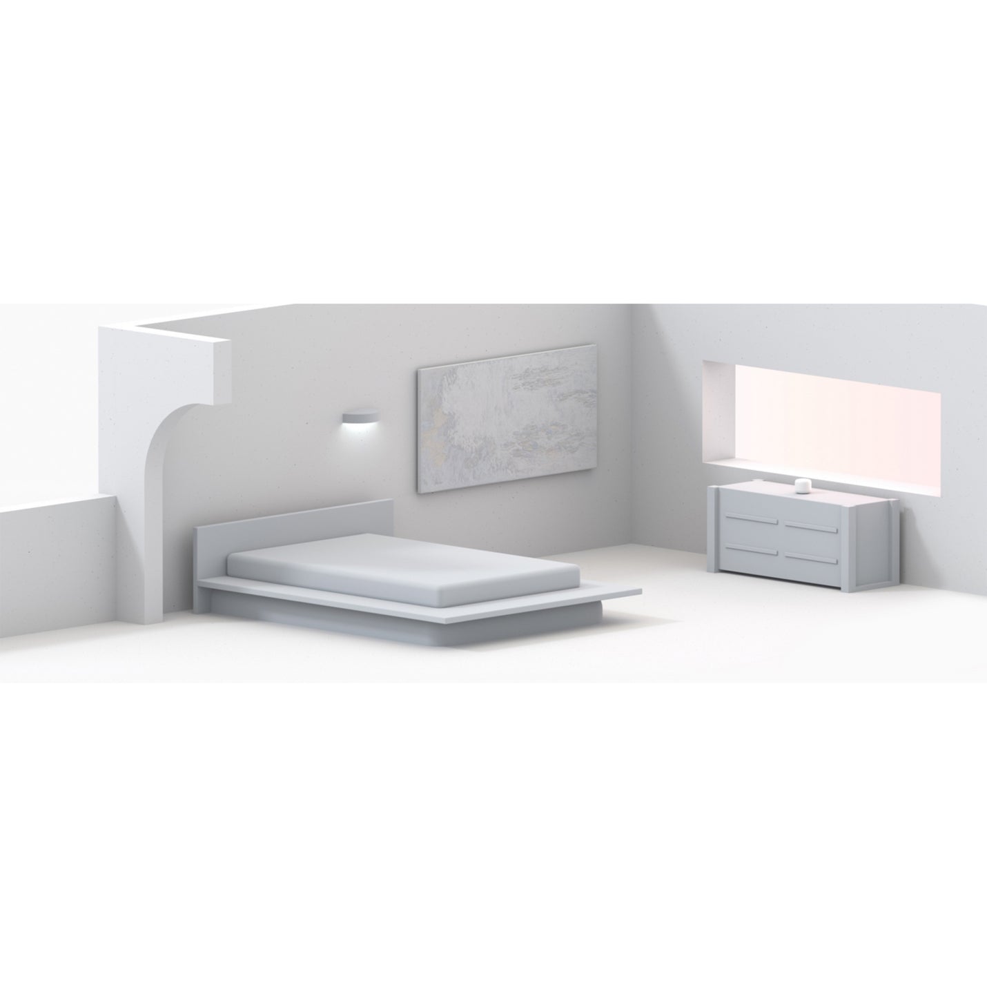 3D rendered bedroom with Nest Wifi coverage illustration-alternate-image9