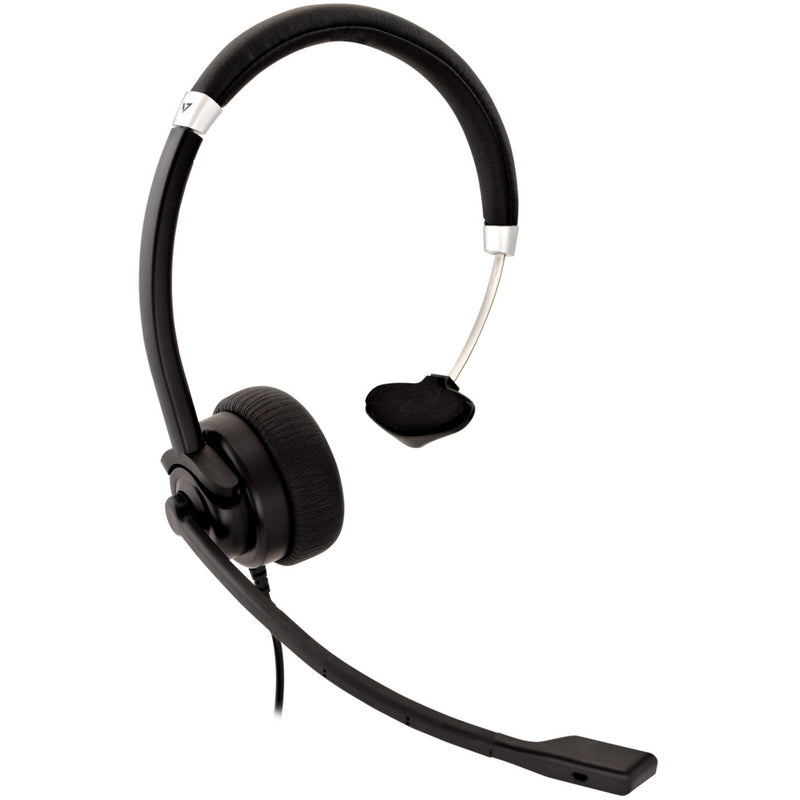 V7 HA401 headset emphasizing durability features and adjustable components