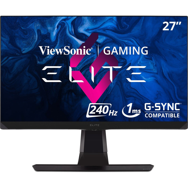 Front view of ViewSonic XG270 Elite gaming monitor showing 240Hz and G-SYNC capabilities