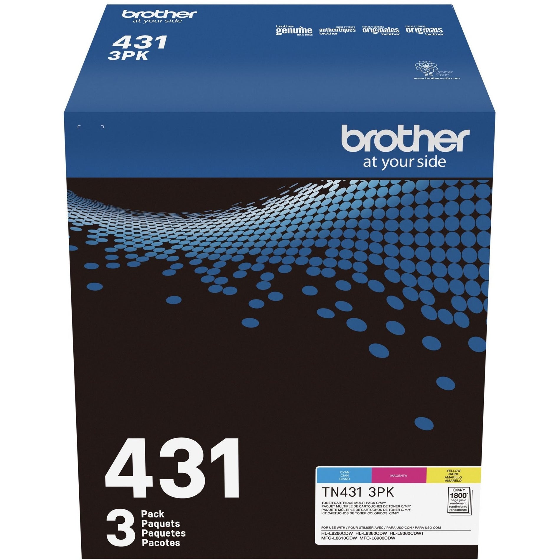 ตลับหมึกโทนเนอร์ Brother TN4313PK TN-431 แพ็ค 3 สี