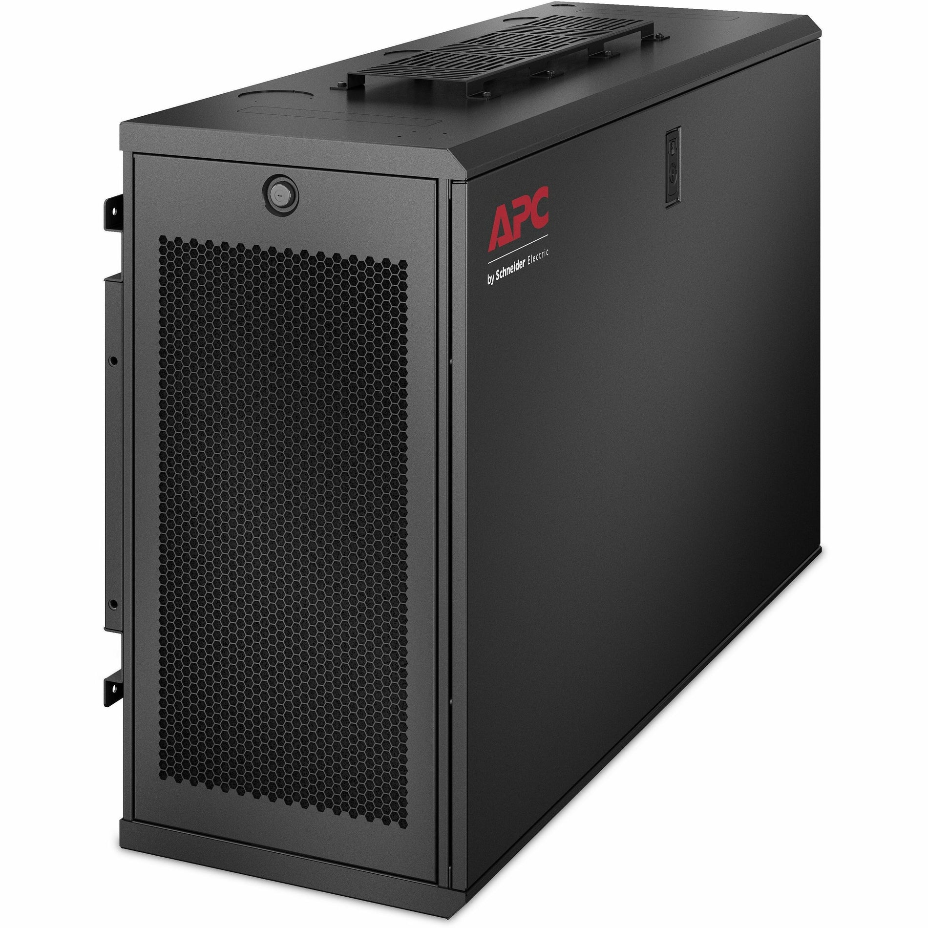 APC AR106V NetShelter WX 6U Low-Profile Wall Mount Enclosure 120V Fans, Rack Cabinet for Airflow System, Server, Converged Infrastructure, Storage, Networking