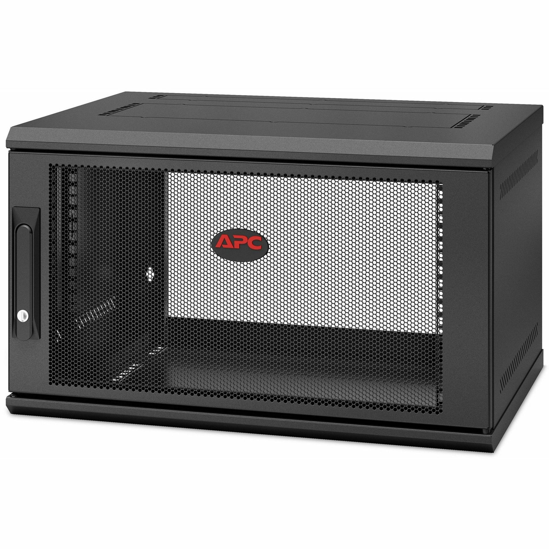 APC AR106SH4 NetShelter WX 6U Single Hinged Wall-mount Enclosure 400mm Deep Side-to-Side Airflow 5 Year Warranty