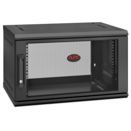 APC AR106SH4 NetShelter WX 6U Single Hinged Wall-mount Enclosure 400mm Deep Side-to-Side Airflow 5 Year Warranty