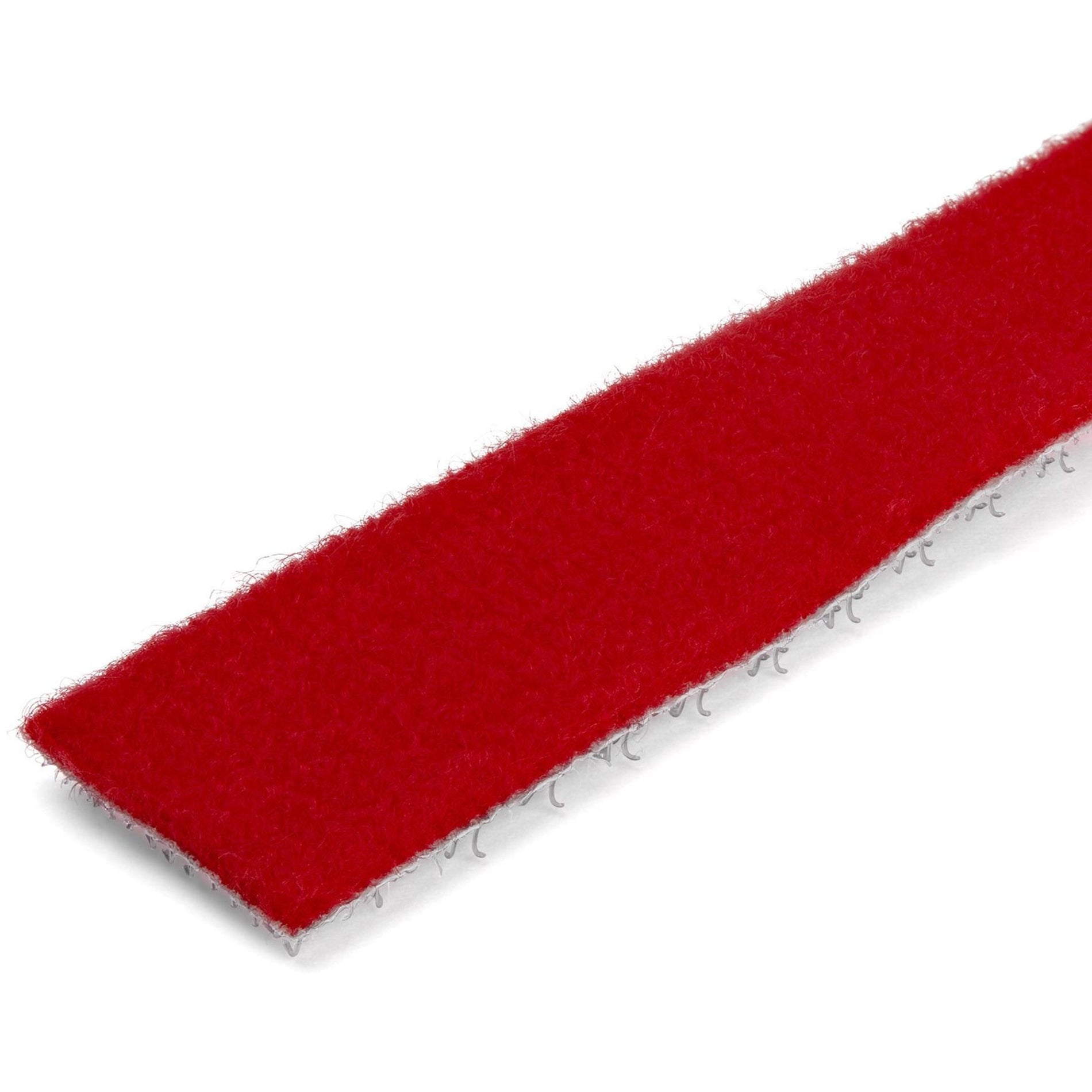 StarTech.com HKLP100RD 100ft. Hook and Loop Roll - Red, Cable Management