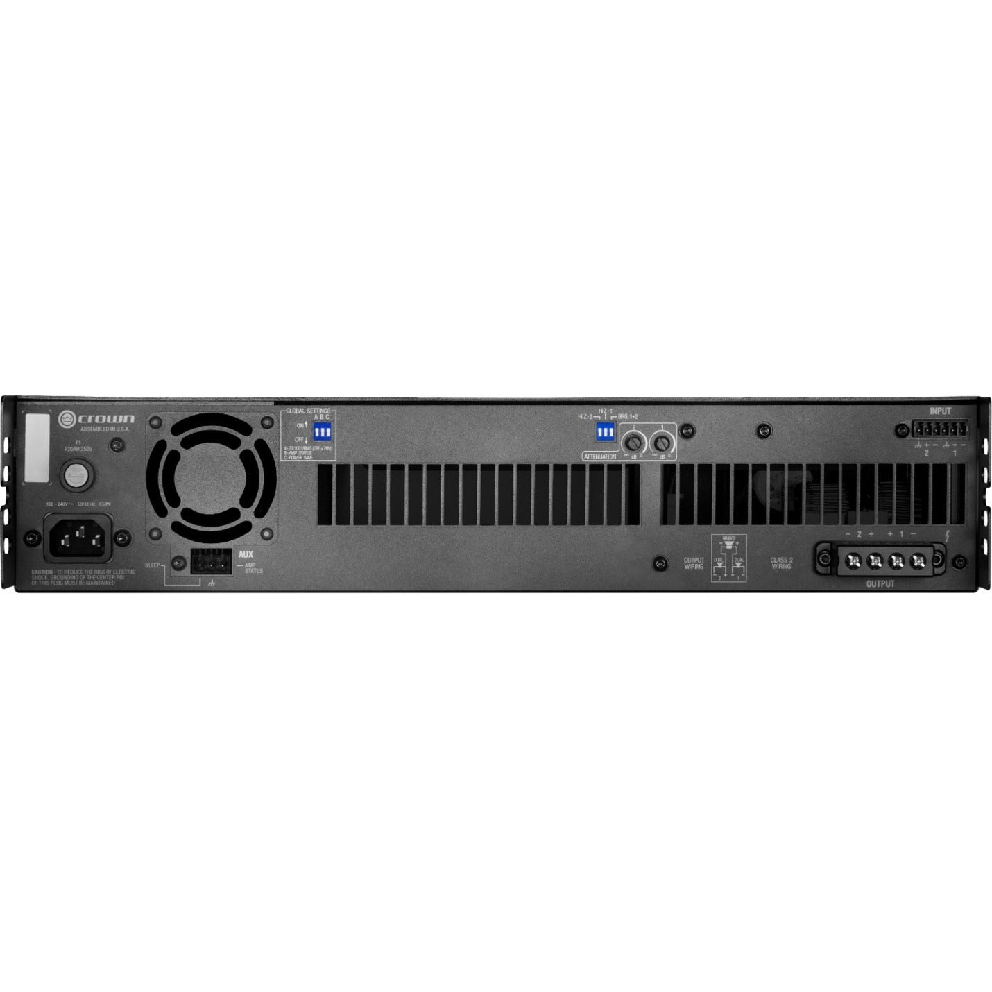 Crown DCI2X1250-U-USFX DriveCore Install 2|1250 Two-Channel Power Amplifier 1250W @ 4Ω 