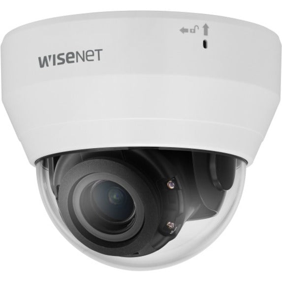 Wisenet LND-6022R 2MP IR Dome Camera, Indoor, 30fps, 4mm Fixed Lens, H.264/MJPEG, 120dB WDR, SD Card, PoE, White