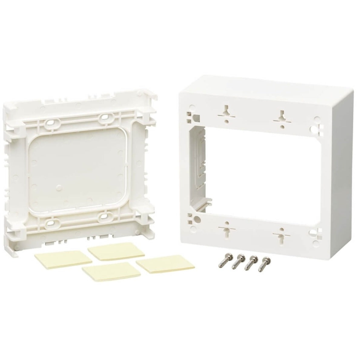 Tripp Lite N080-SMB2-WH Double-Gang Surface-Mount Back Box White TAA  트리프 라이트 N080-SMB2-WH 더블 갱 서피스마운트 백 박스 화이트 TAA