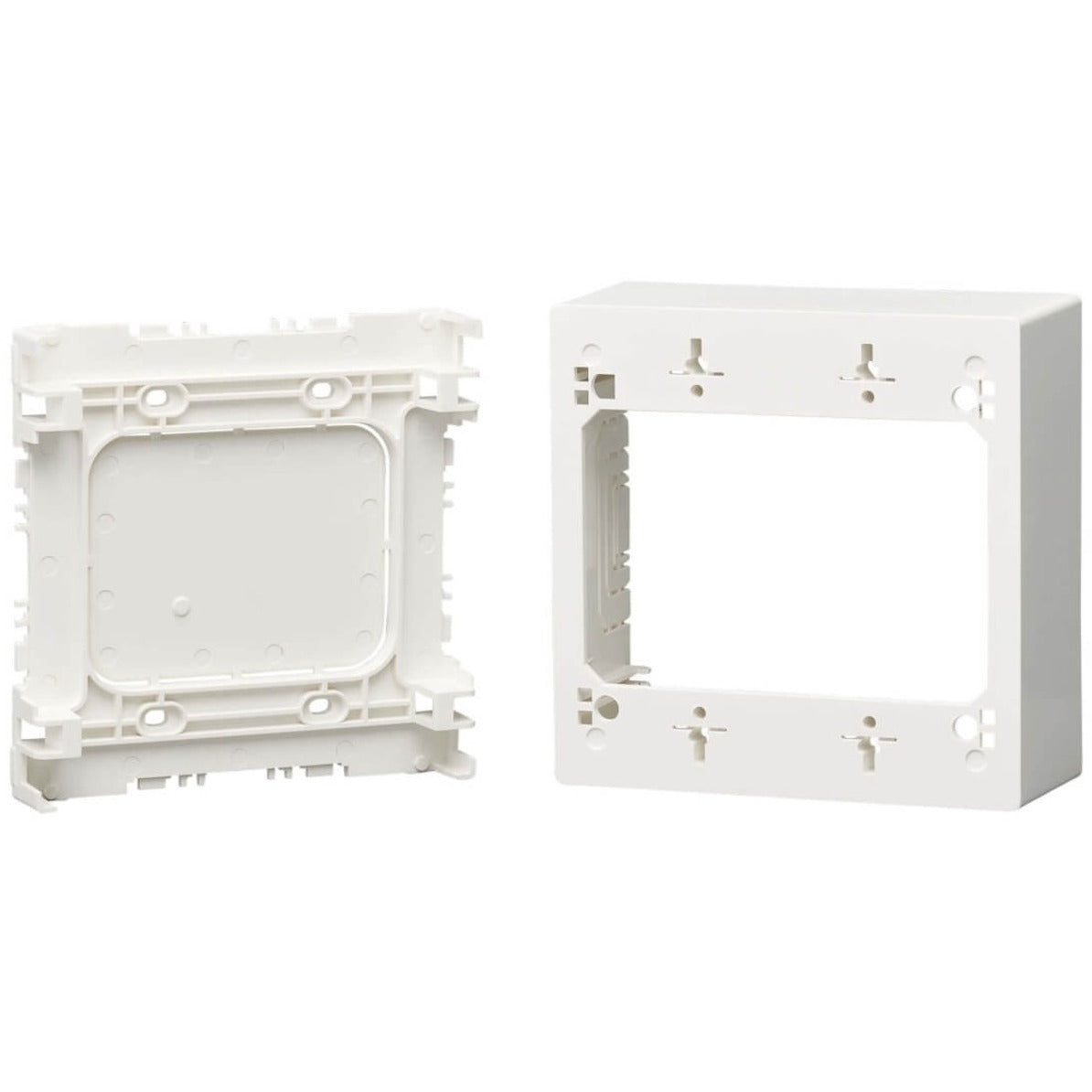 Tripp Lite N080-SMB2-WH Double-Gang Surface-Mount Back Box White TAA  트리프 라이트 N080-SMB2-WH 더블 갱 서피스마운트 백 박스 화이트 TAA