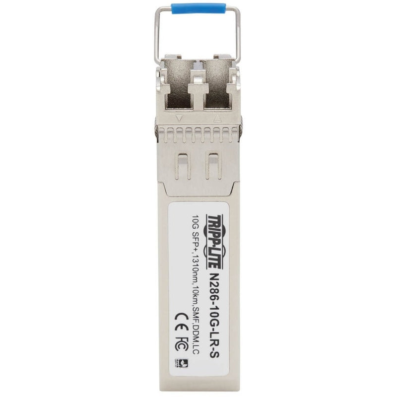 Top view of N286-10G-LR-S SFP+ module showing construction details