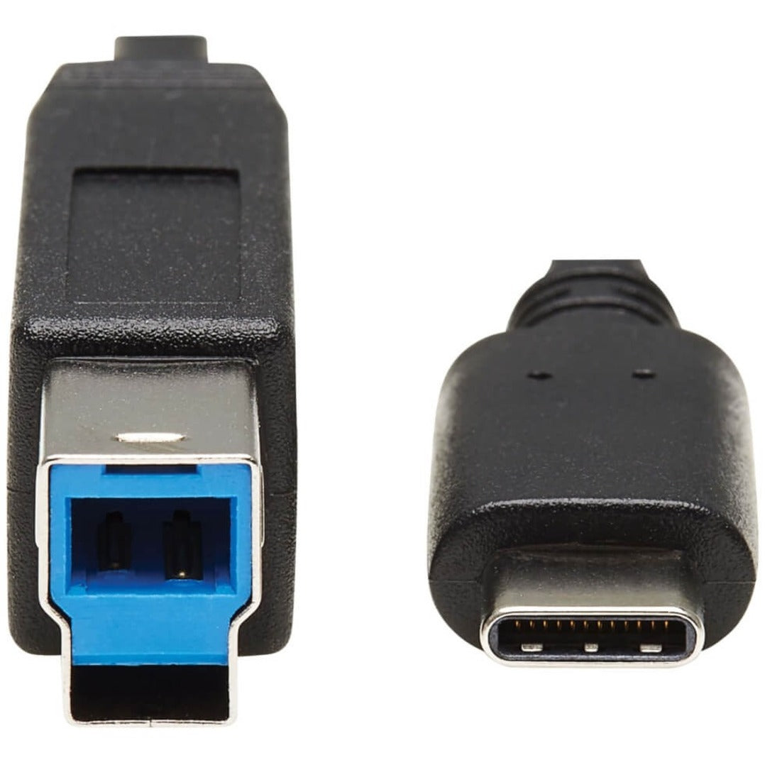 Detailed close-up of both USB-B and USB-C connector ends showing interface design-alternate-image3