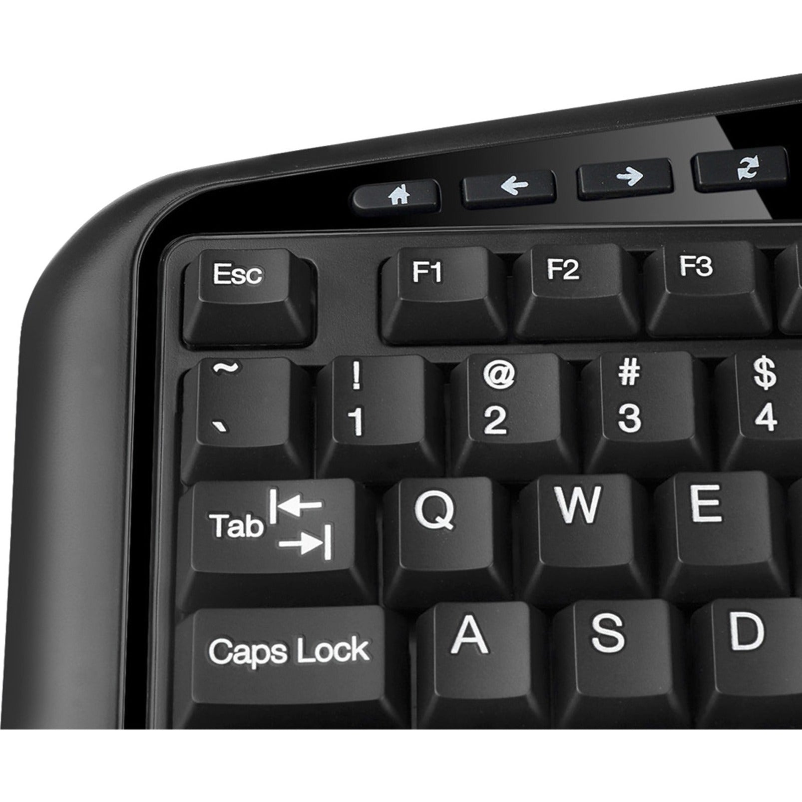 Adesso AKB-150SB-TAA Ergonomic SmartCardReader Keyboard, Split Layout, Quiet Keys, Palm Rest