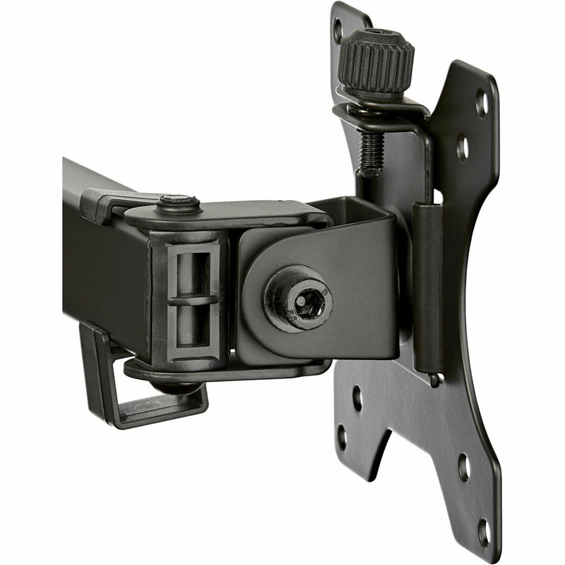 Detailed view of VESA mount plate and adjustment mechanism