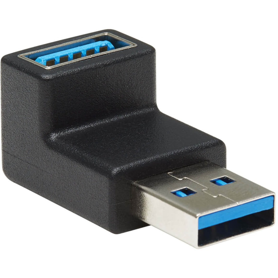 تريب لايت U324-000-DN محول سوبر سبيد USB 3.0 - USB-A إلى USB-A، ذكر/أنثى، زاوية سفلية، أسود
