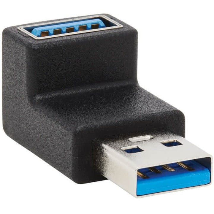 Tripp Lite U324-000-UP USB 3.0 SuperSpeed Adapter - USB-A to USB-A M/F Up Angle Black