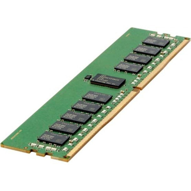 HPE 64GB DDR4-3200 ECC Registered Server Memory Module showing green PCB with black memory chips in DIMM form factor-alternate-image1