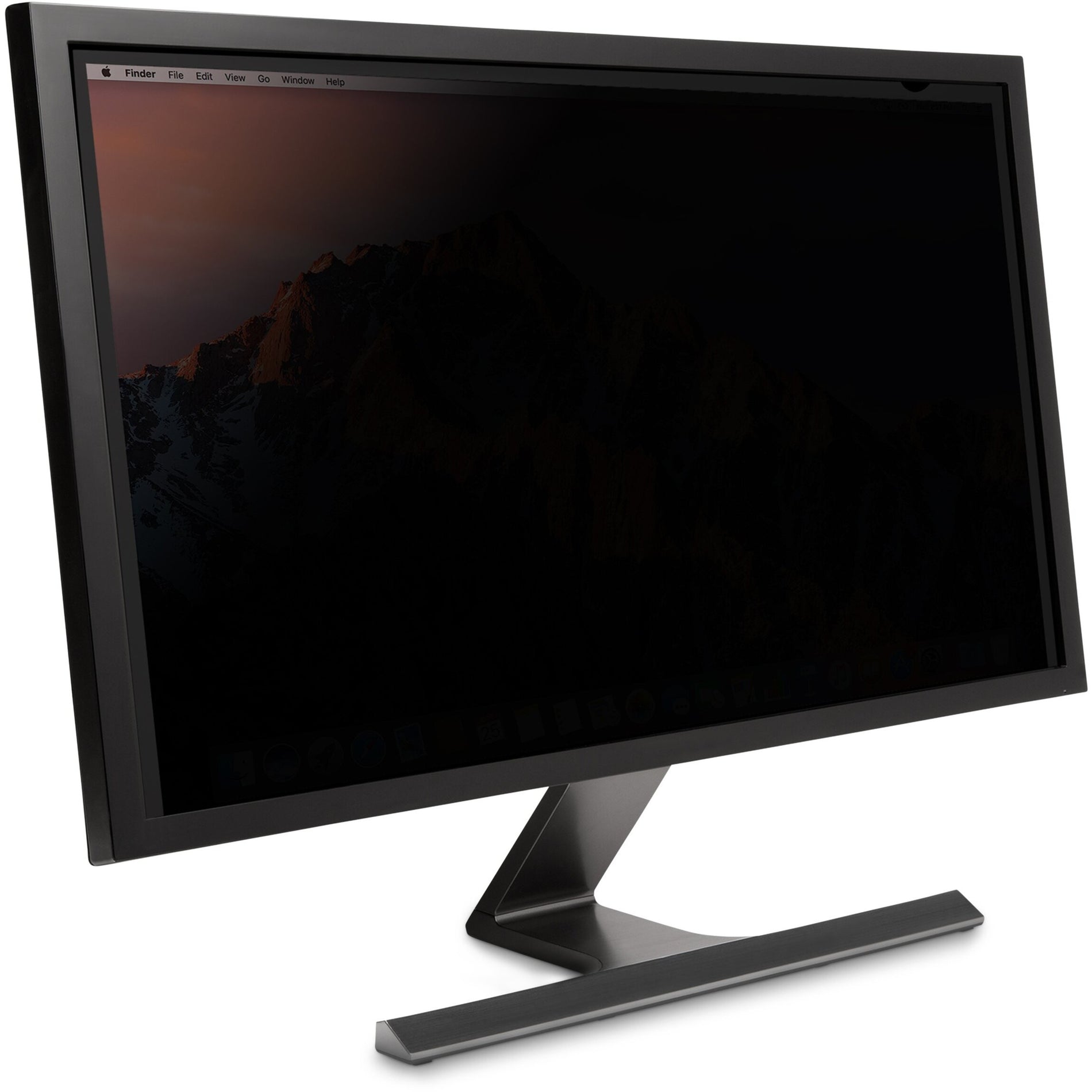 Side view of monitor with privacy screen showing sleek integration-alternate-image4