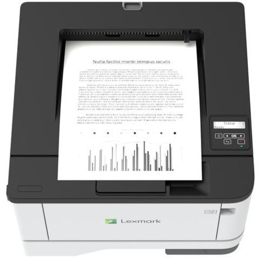 Sample print output showing sharp text and graphics from Lexmark MS431DN-alternate-image6