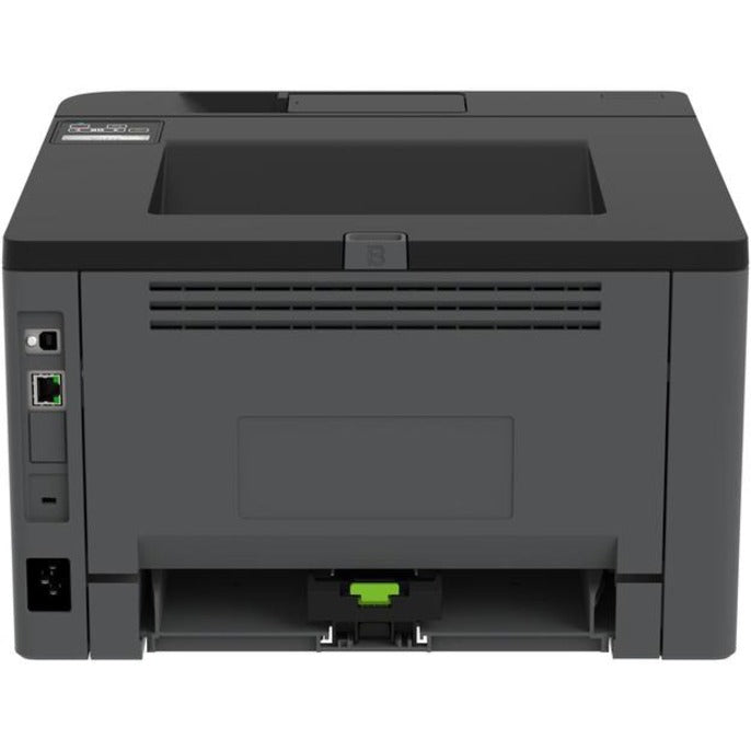 Rear view of Lexmark MS431DW showing connection ports and power inlet