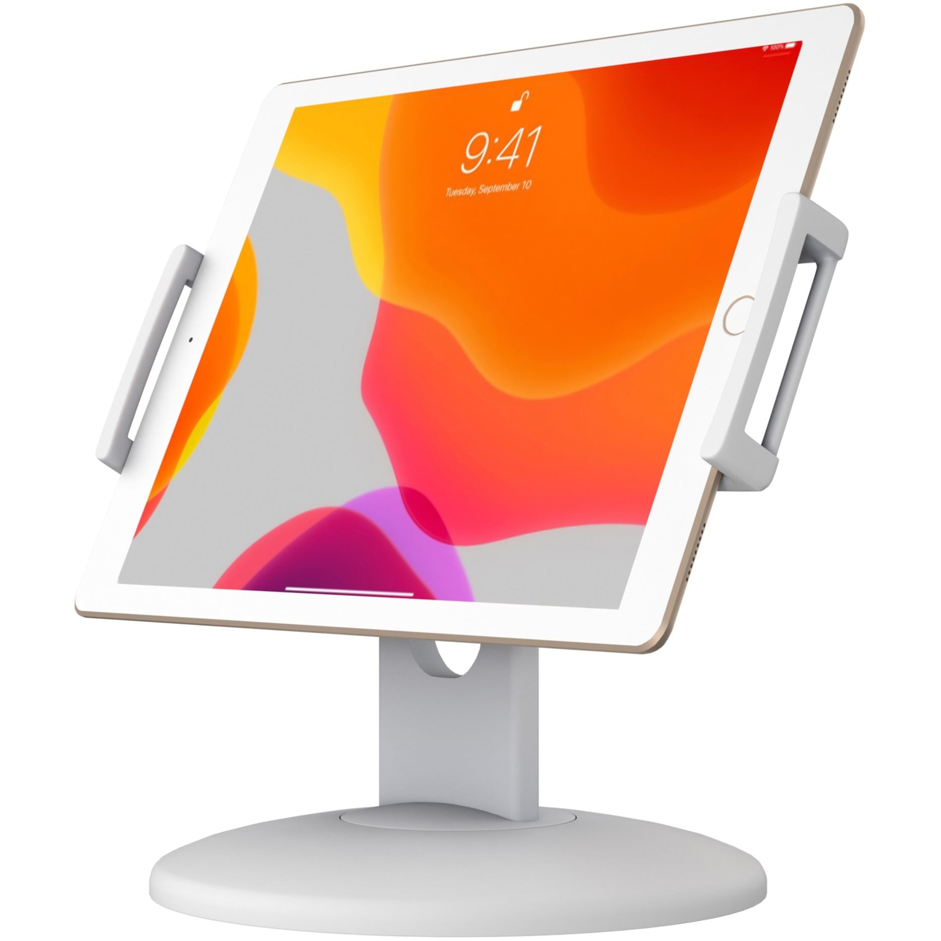 CTA Digital PAD-QCDMW Quick-Connect Desk Mount for Tablets White  CTA Digital PAD-QCDMW Hurtigforbindelsesskrivebord montering til tablets hvid