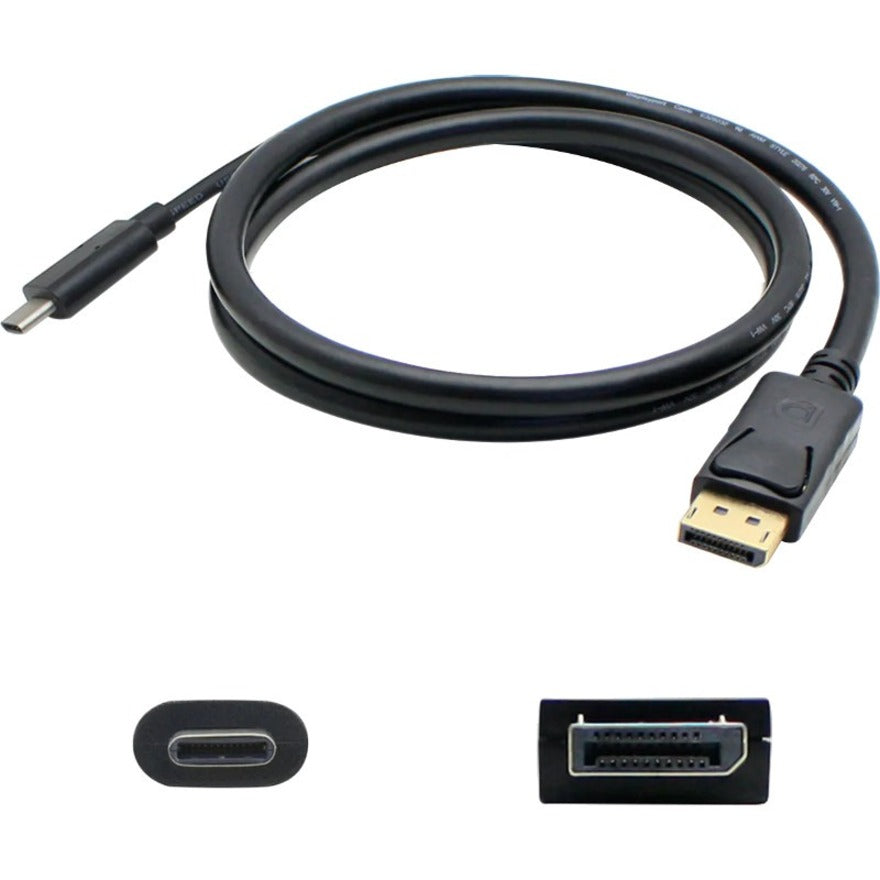 AddOn USBC2DPMM3F 3ft USB 3.1 C DPT M/M Schwarzes Kabel Unterstützung für 4K-Auflösung