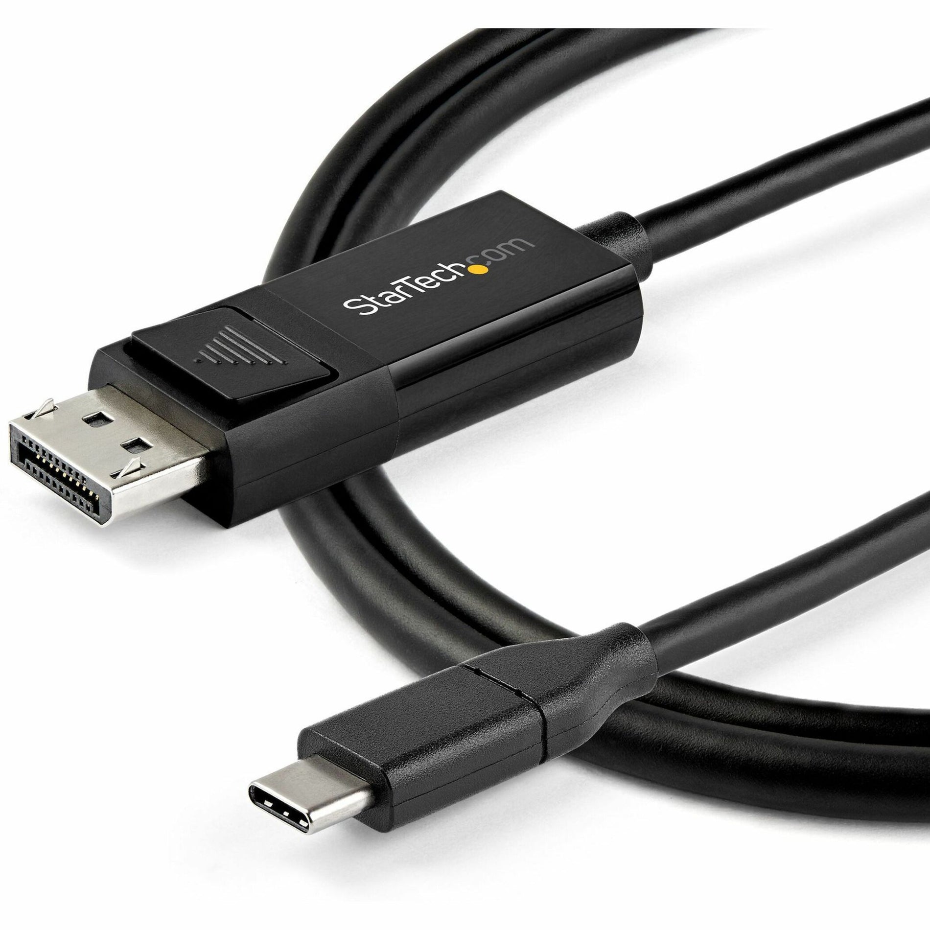 StarTech.com CDP2DP142MBD 6.6 ft. (2 m) USB-C to DisplayPort 1.4 Cable - Bidirectional, 8K 30Hz, Thunderbolt 3 Adapter Cable