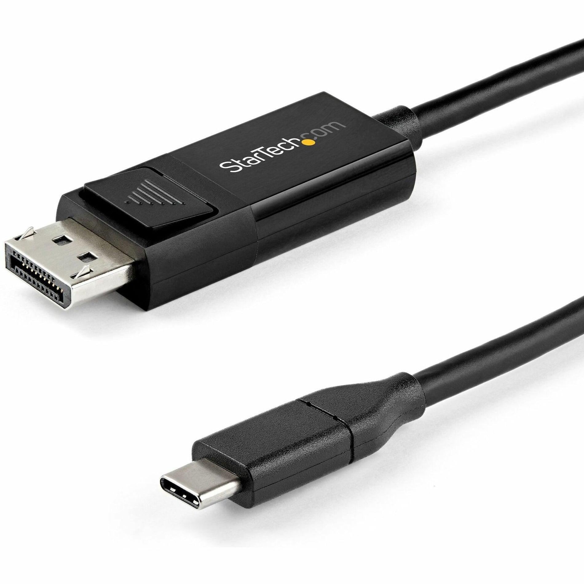 StarTech.com CDP2DP142MBD 6.6 ft. (2 m) USB-C to DisplayPort 1.4 Cable - Bidirectional, 8K 30Hz, Thunderbolt 3 Adapter Cable