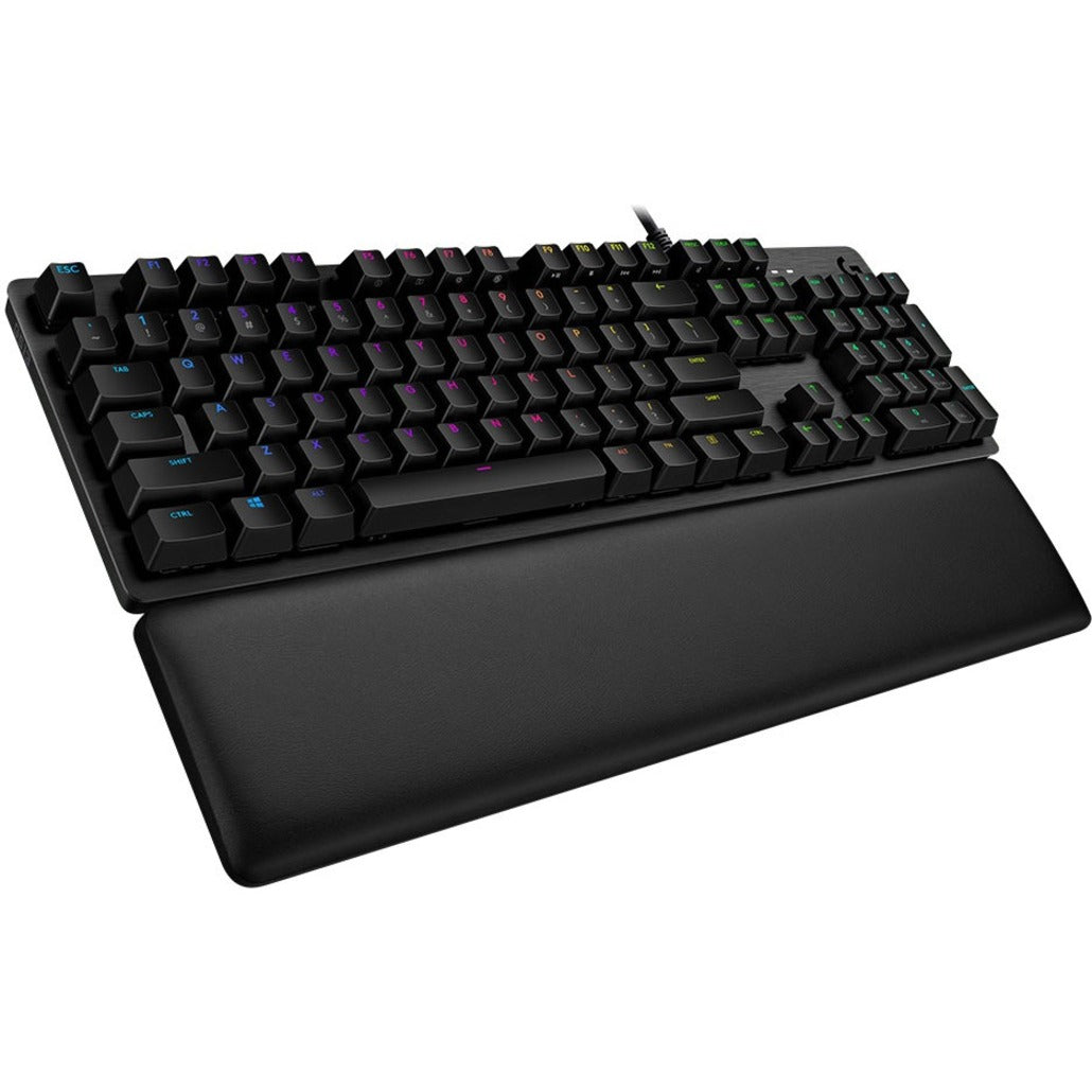 Logitech G513 mechanical gaming keyboard with memory foam palm rest and RGB backlit keys-alternate-image1