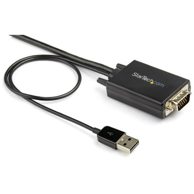 StarTech.com VGA2HDMM3M 3 m (10 ft) VGA to HDMI Adapter Cable - USB-Powered 1080p