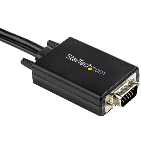 StarTech.com VGA2HDMM3M 3 m (10 ft) VGA to HDMI Adapter Cable - USB-Powered, 1080p