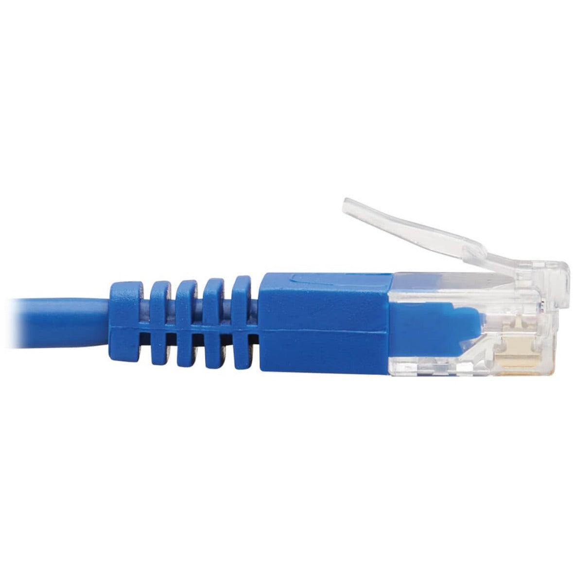 Tripp Lite N204-S20-BL-LA Cat.6 UTP Patch Network Cable, 20 ft, Bend Resistant, Left-angled Connector