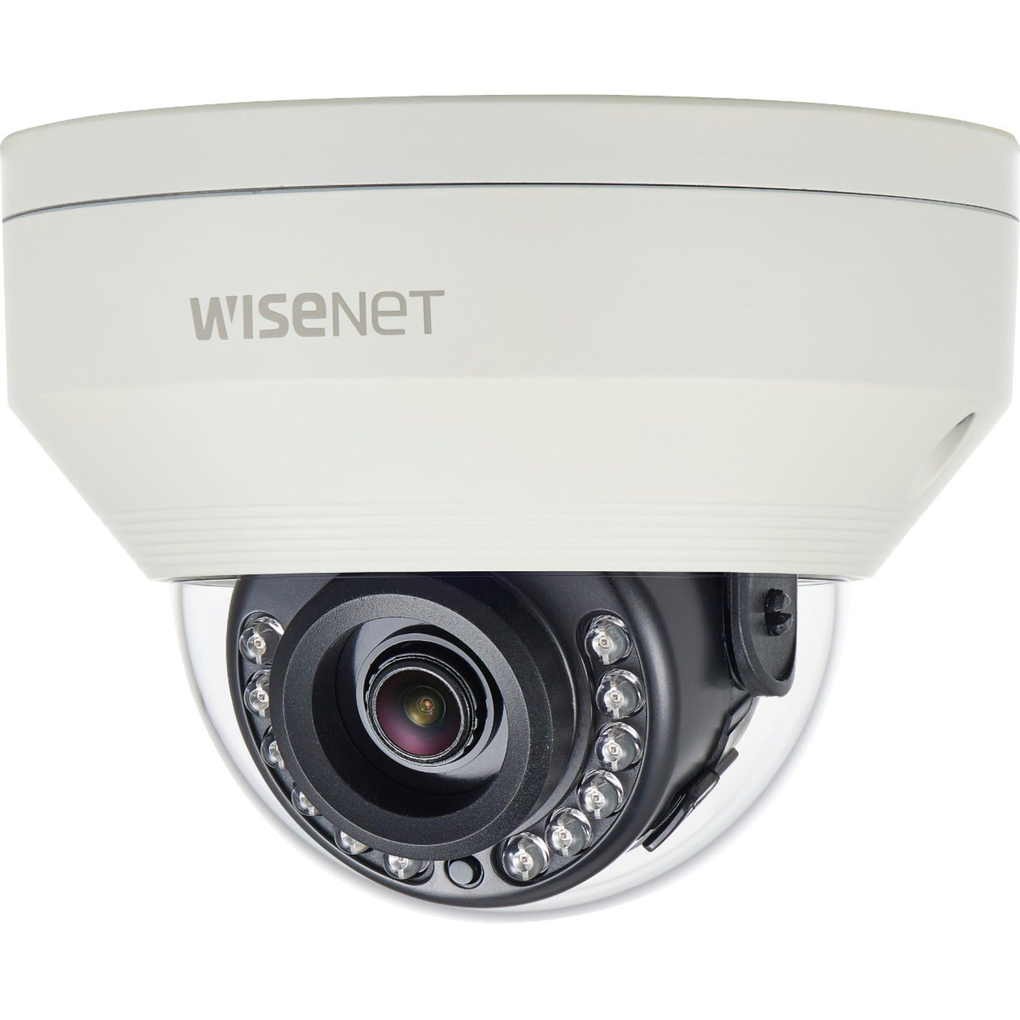 Wisenet HCV-7010RA HD+ 4MP Outdoor Dome Camera, 2.8mm Fixed Lens, True D/N, 65ft IR Distance, IP66/IK10