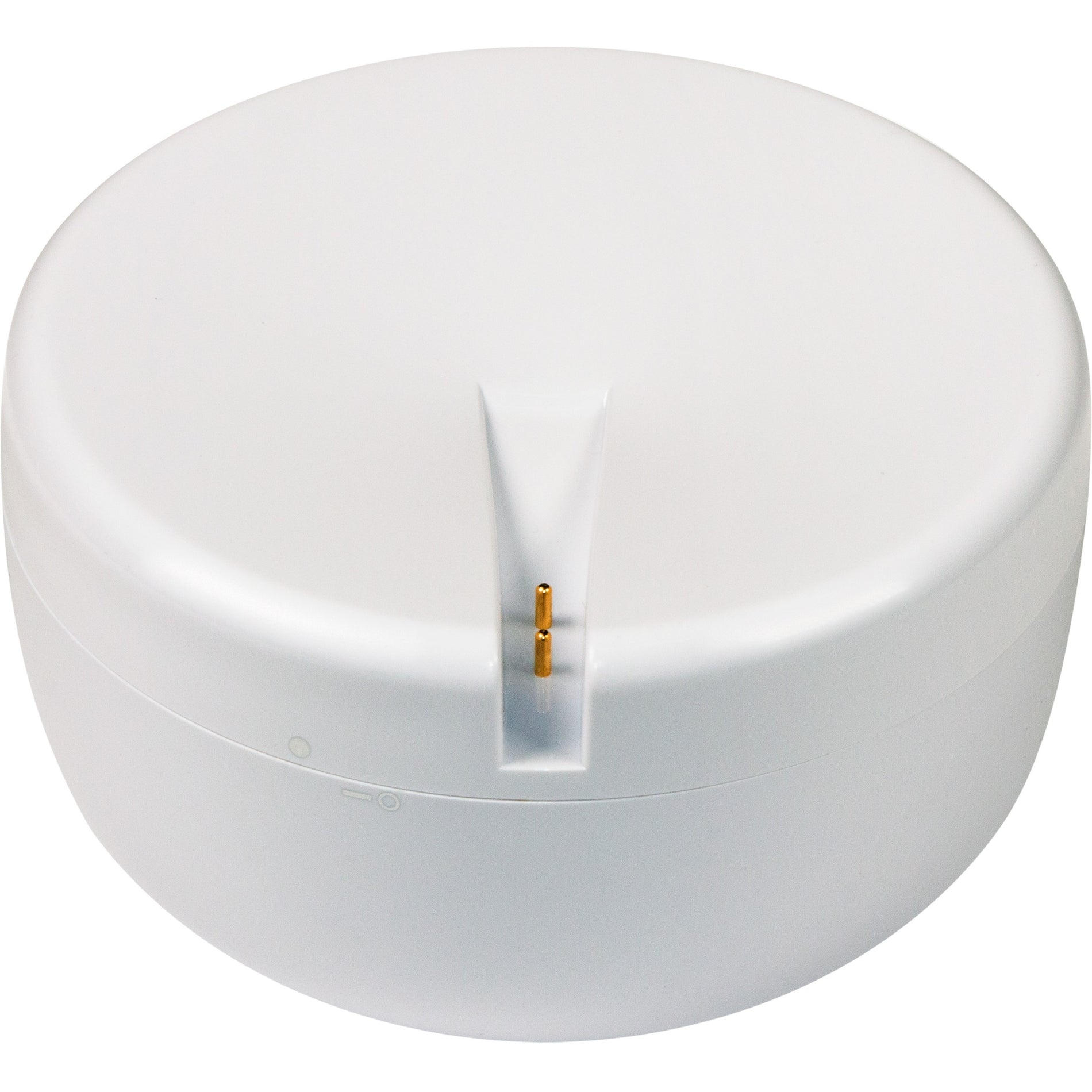 2GIG FT6e circular white water leak detector with gold-plated detection probes and wireless connectivity-alternate-image1