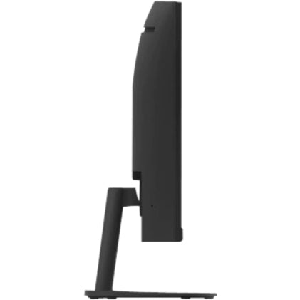 Side view of Lenovo C32qc-20 monitor showing slim profile and tilt-adjustable stand