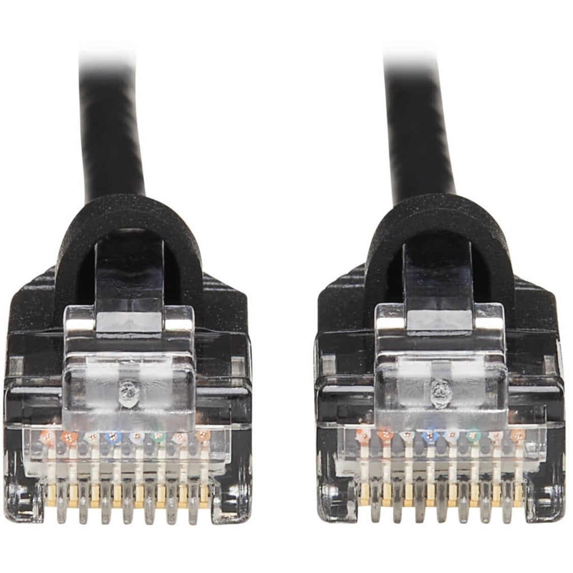 Tripp Lite N261-S10-BK Cat6a 10G Snagless Molded Slim UTP Network Patch Cable (M/M) Black 10 ft.   트립 라이트 N261-S10-BK Cat6a 10G 스내글리스 성형 슬림 UTP 네트워크 패치 케이블 (M/M) 블랙 10 ft.