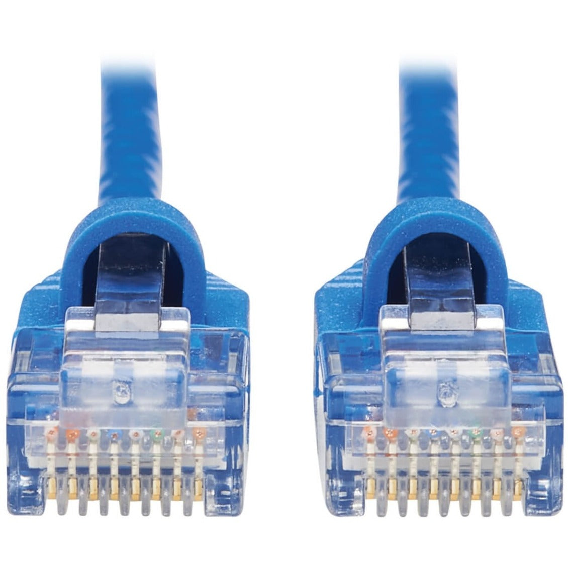 ทริปไลท์ N261-S10-BL สายแพทช์เครือข่าย Cat6a 10G ชนิดป้องกันการดึง รอยยับแบบบาง UTP (M/M) สีน้ำเงิน 10 ฟุต