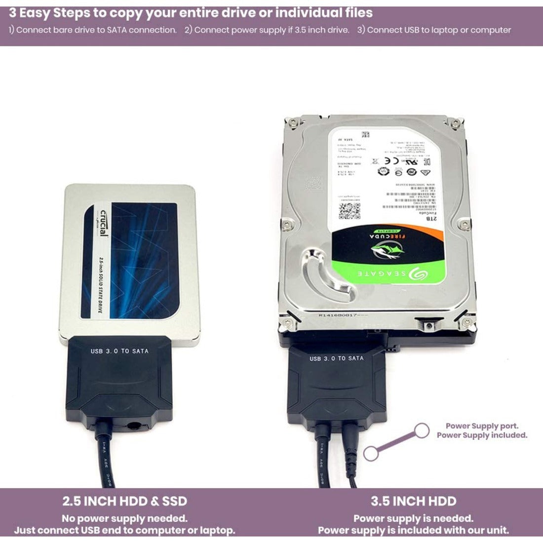 Fantom Drives discount 5TB Hard Drive HDD Upgrade Kit with Seagate BarraCuda NEW