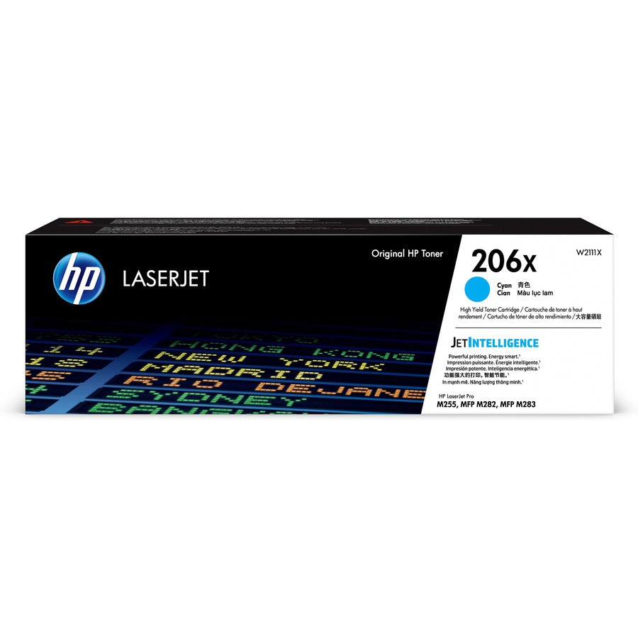 HP W2111X 206X ハイイールド シアン オリジナル レーザージェット トナーカートリッジ - 最大 2450ページ印刷 ブランド名：HP（ヒューレット・パッカード）