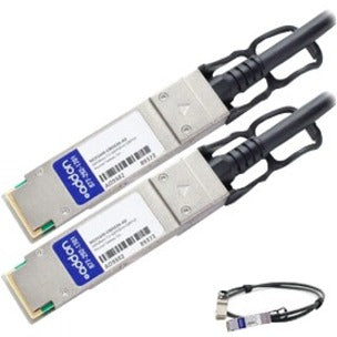 AddOn MCP1600-E005E26-AO QSFP28 Network Cable, 16.40 ft, 100 Gbit/s, TAA Compliant