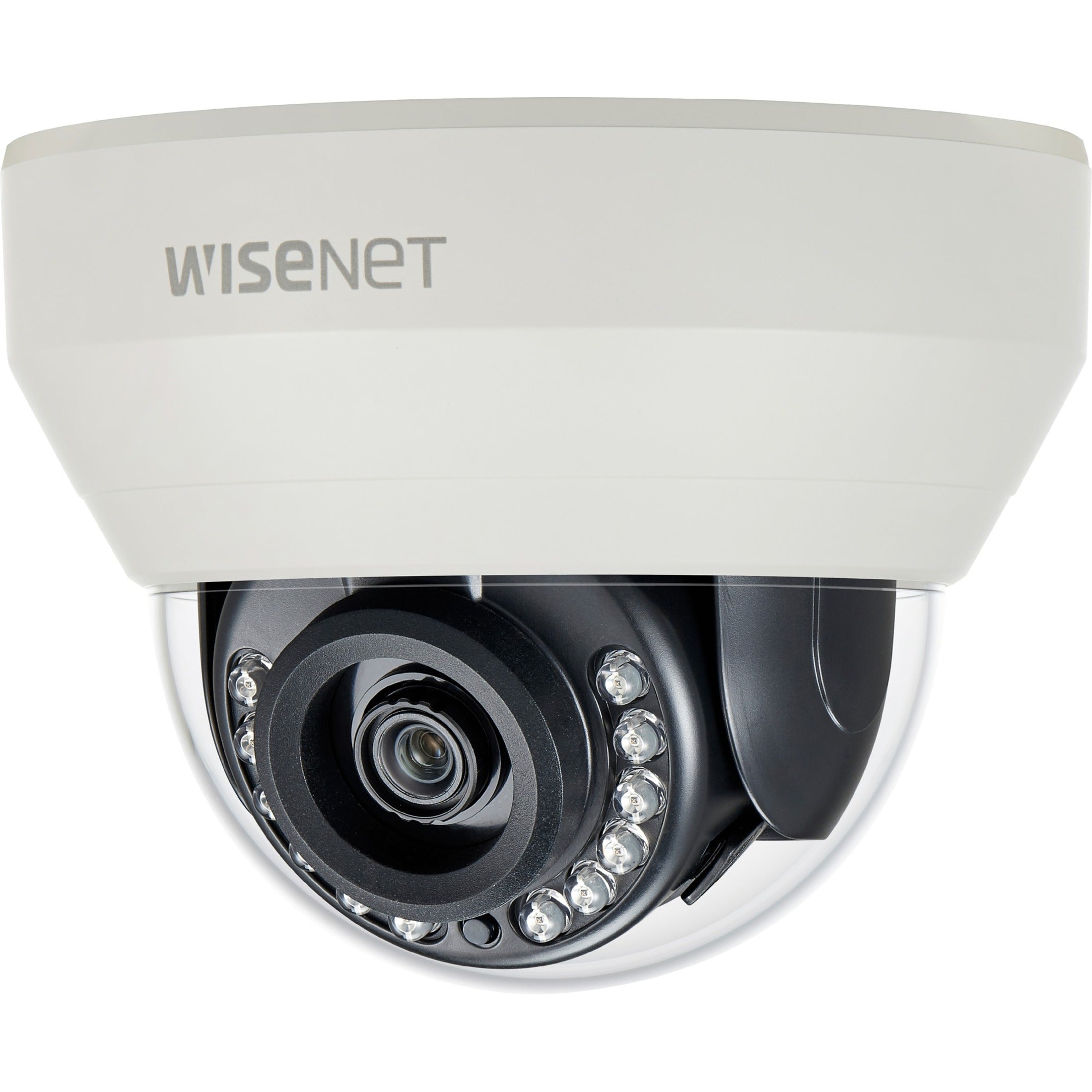 Wisenet HCD-7010RA HD+ 4MP Indoor Dome Camera, Motion Tracking, Night Vision, Monochrome/Color, Wired