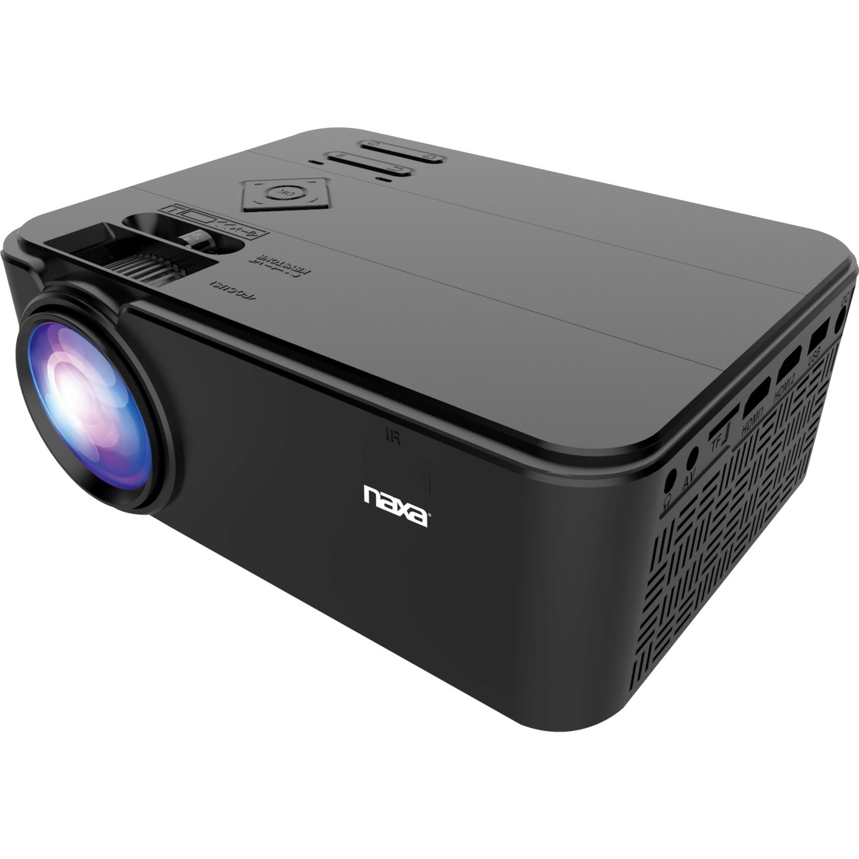 Naxa NVP-1000 150" Home Theater LCD Projector, LED Lamp, WVGA, 1080p, HDTV