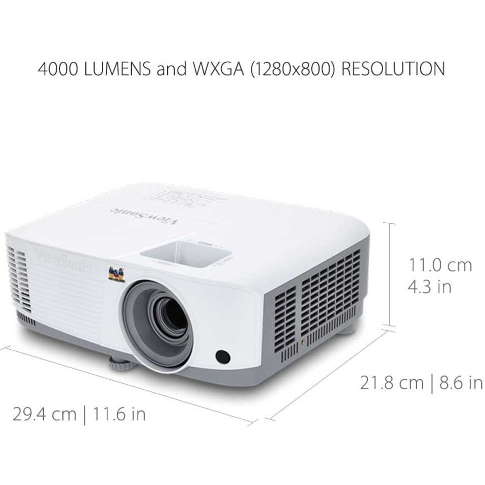 VisualizzaSonic PG707W WXGA 1280x800 DLP Proiettore 4000 Lumen 5.14 lbs