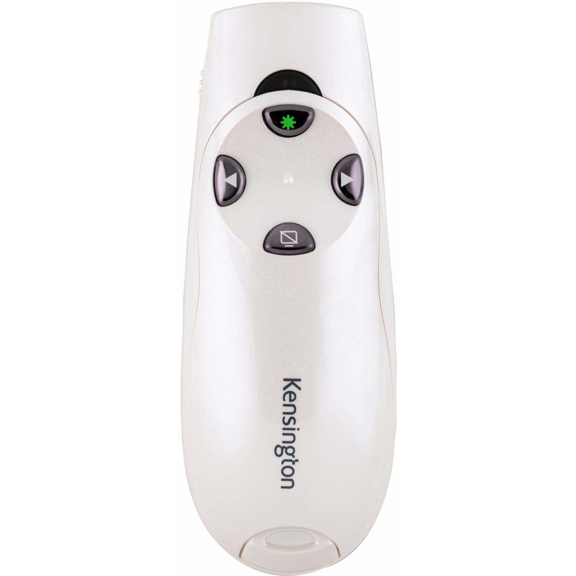 Kensington K75771WW Presenter Expert Wireless Green Laser - Pearl White, USB Receiver, 2.4 GHz RF Technology