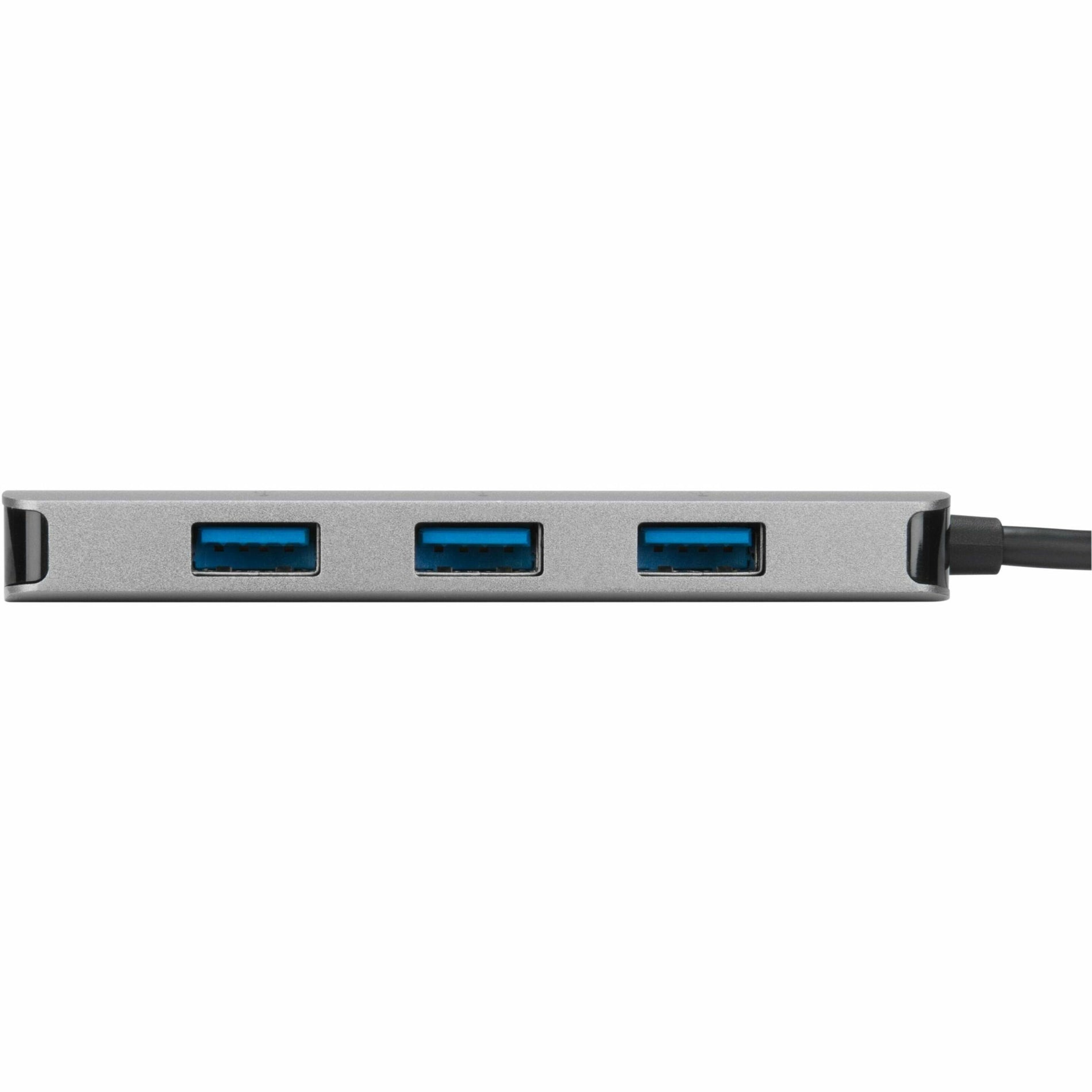 Targus ACH226BT USB-C to 4-Port USB-A Hub, 2 Year Warranty, Chrome, PC, Mac Compatible
