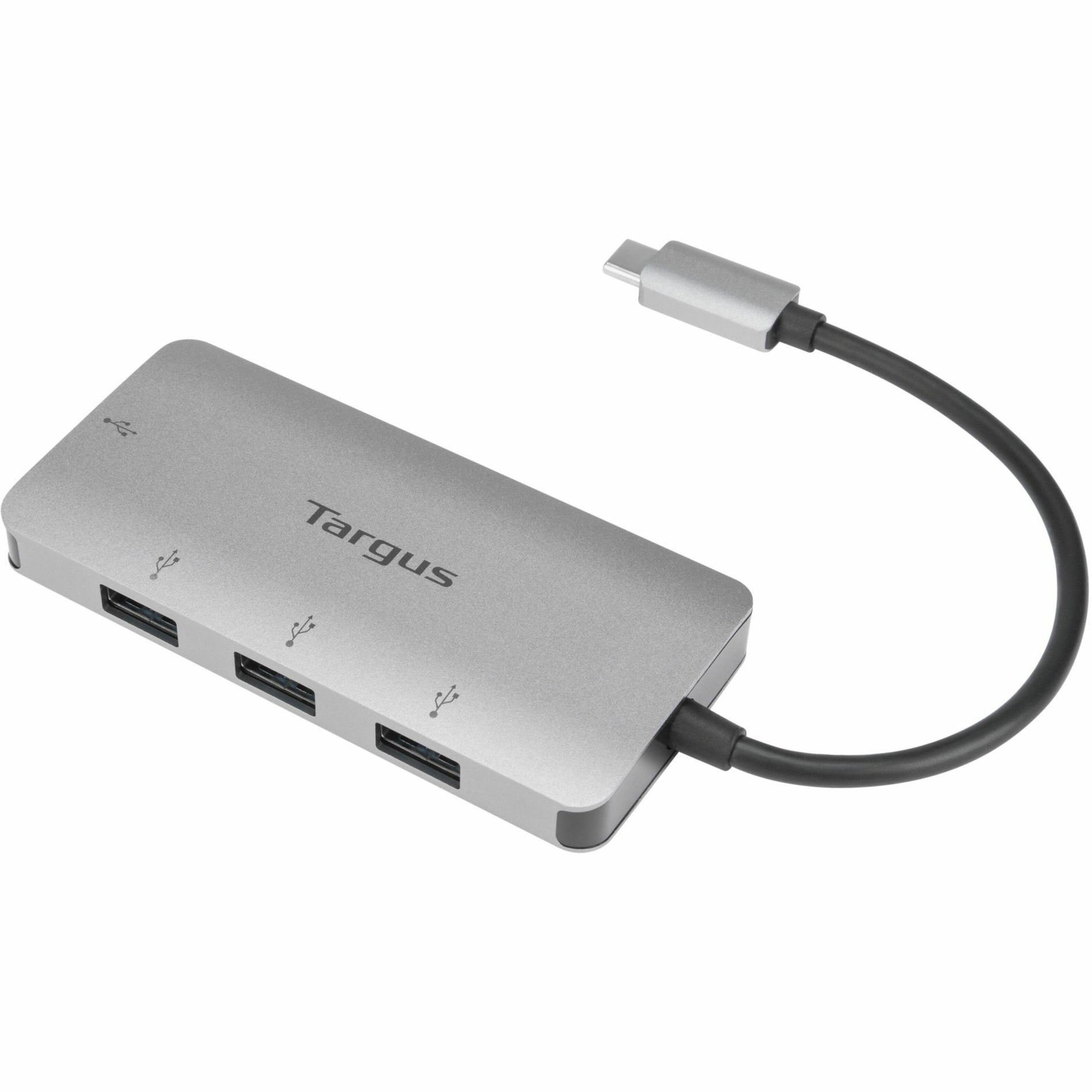 Targus ACH226BT USB-C zu 4-Port USB-A Hub 2 Jahre Garantie Chrome PC Mac kompatibel