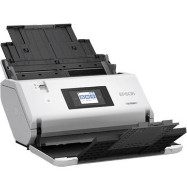 Side view of Epson DS-30000 scanner highlighting compact design-alternate-image3