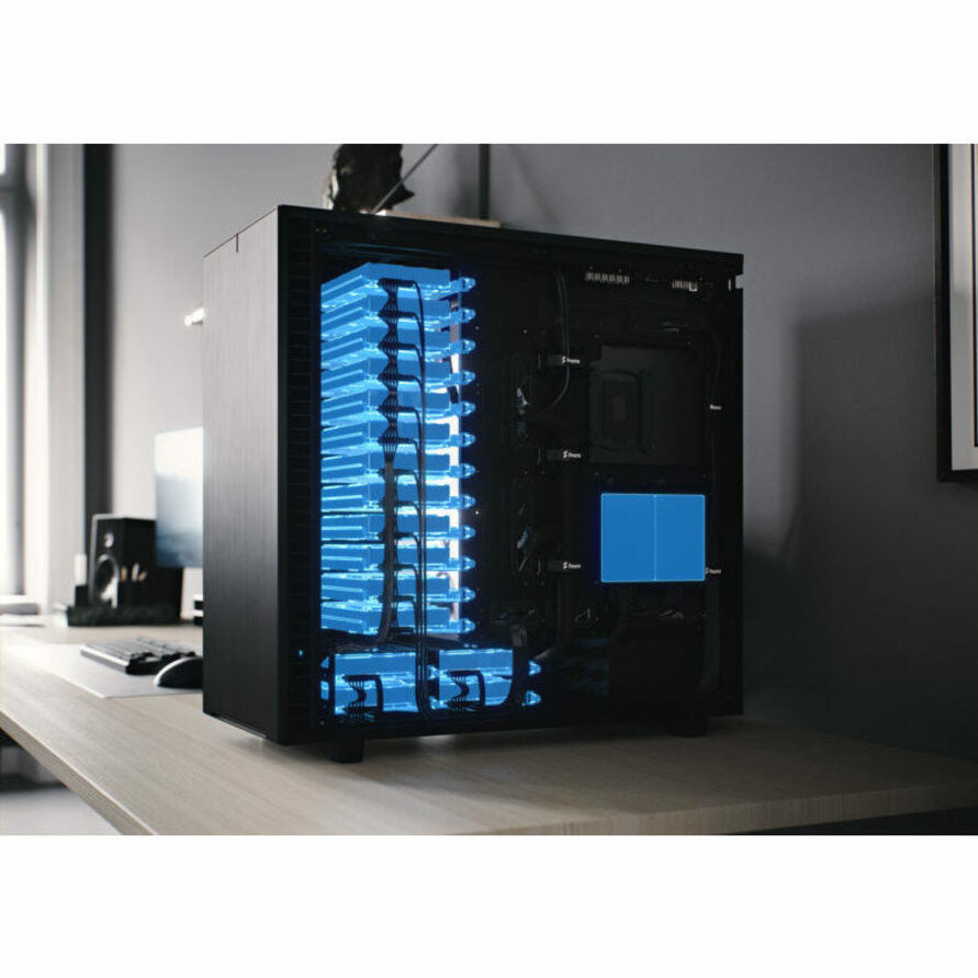 Fractal Design Define 7 XL Light selling Tint Full Tower ALL BLACK Tempered Glass Pc Cas