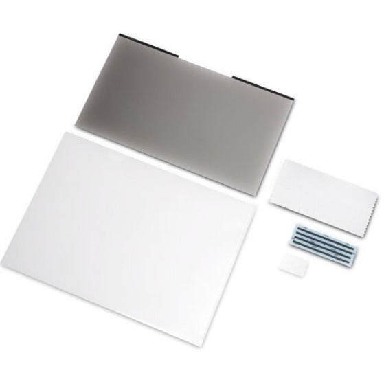 Privacy screen kit contents including screen, cleaning cloth, and mounting accessories-alternate-image9