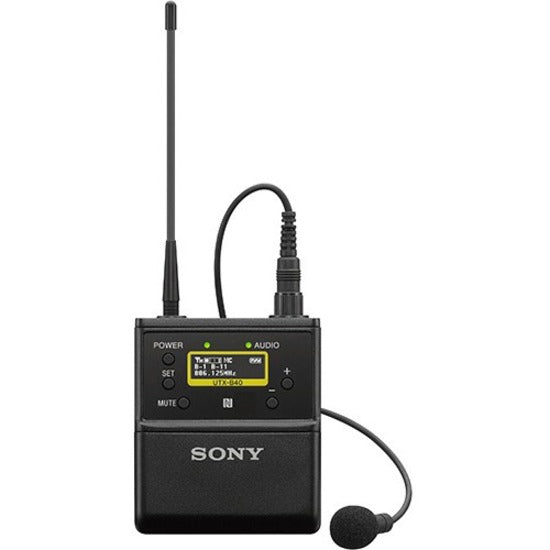 Sony Pro UTXB40/25 UWP-D Bodypack Transmitter, Wireless Lavalier Microphone Transmitter, 330.05 ft Operating Range, Omni-directional